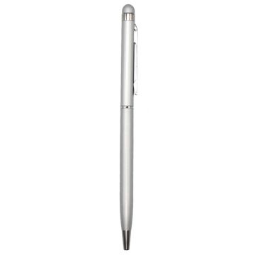 Aluminium Slim Pen with Stylus- Silver