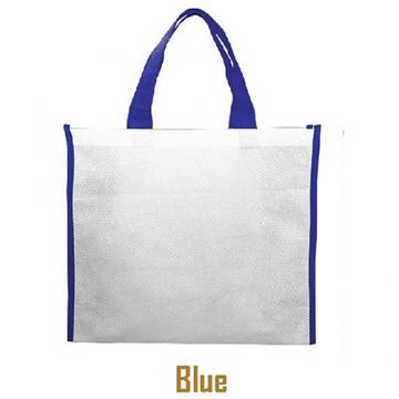 Nonwoven Horizontal Bag- Side Panel Blue