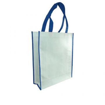 Nonwoven Vertical Bag- Side Panel Blue
