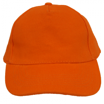 Brush Cotton Cap- Orange