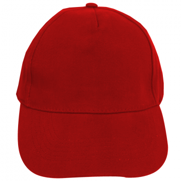 Brush Cotton Cap- Red