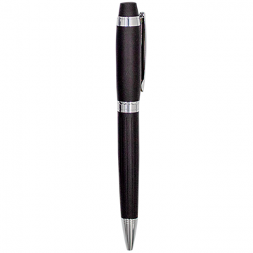 Metal Pen Model 10 Rubber coated Twist Action- Black