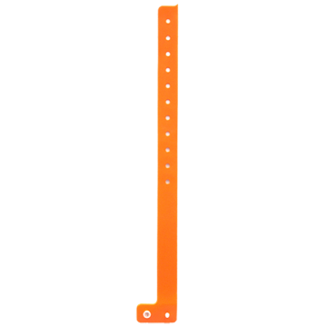 L Shape PVC Wristband- Orange