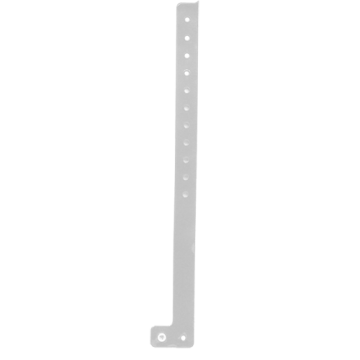 L Shape PVC Wristband- White