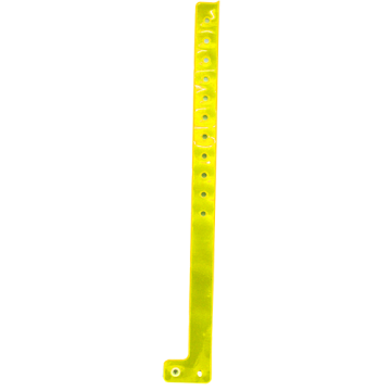 L Shape PVC Wristband- Yellow