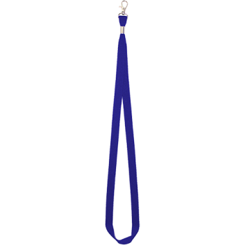 Lanyard 15mm Single Hook- Royal Blue