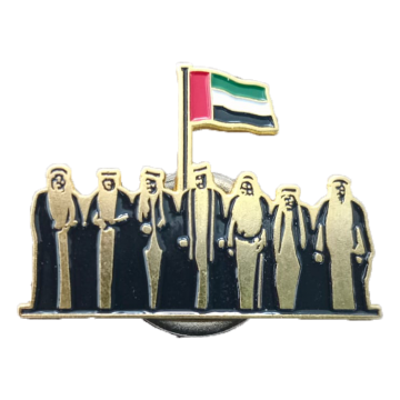 UAE National Day Badge- 2 Gold-Gold