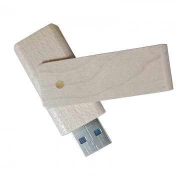 Wooden USB- Rotating 16GB