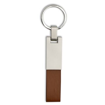 Key Chain Model 8 with Leather Band- Brown