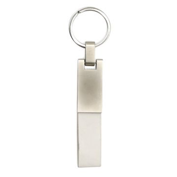 Key Chain Model 8 with Leather Band- White