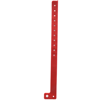 L Shape PVC Wristband- Red