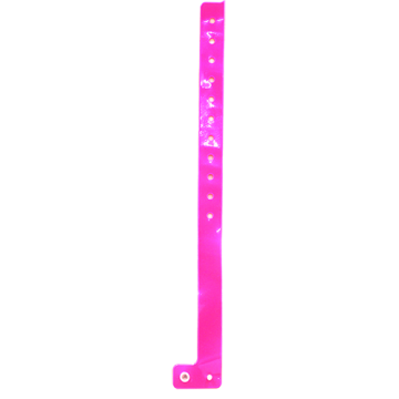 L Shape PVC Wristband- Pink