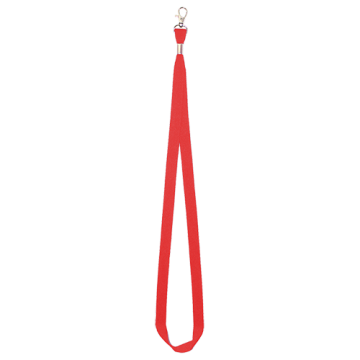 Lanyard 15mm Single Hook- Red