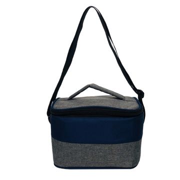 Lunch Bag- Grey & Dark Blue