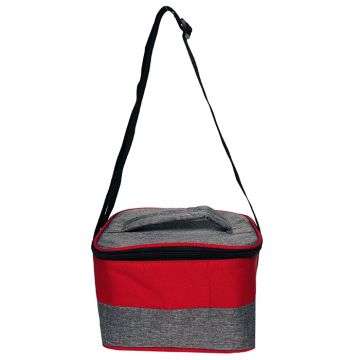 Lunch Bag- Grey & Red