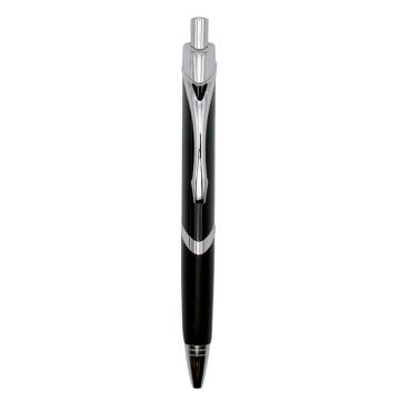 Metal Click Pen- Black-White