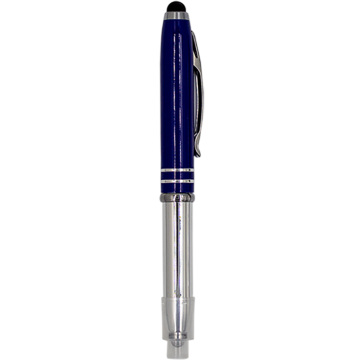 Metal Pen Model 11 with LED Light- Blue