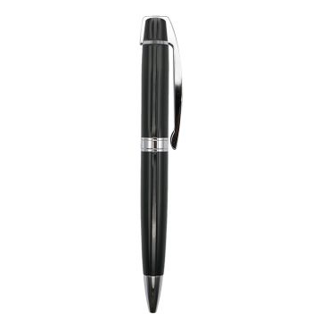 Metal Pen Model 2- Black with Silver Trim