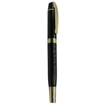 Metal Pen Model 3- Black with Gold Trim