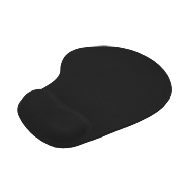 Mouse Pad with Silicon Hand Rest- Black