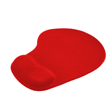 Mouse Pad with Silicon Hand Rest- Red