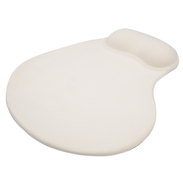 Mouse Pad with Silicon Hand Rest- White