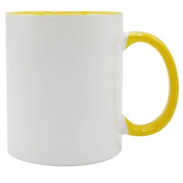 Mug Sublimation Inner Color- Yellow