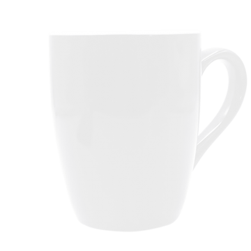 Mug U Shaped Ceramic- White