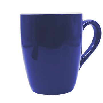 Mug U Shaped Ceramic- Blue