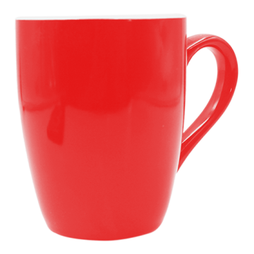Mug U Shaped Ceramic- Red