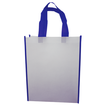 Nonwoven Vertical Bag- Border Blue