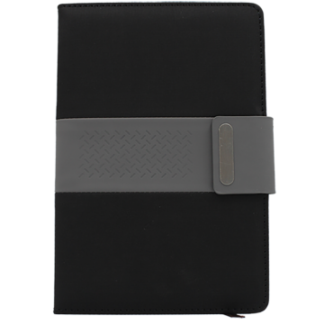 Notebook A5 PU Fabric- Black