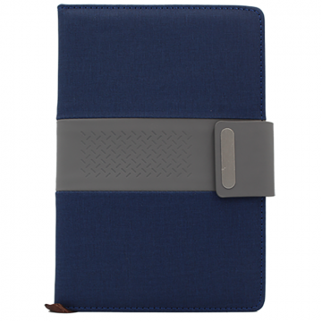 Notebook A5 PU Fabric- Blue