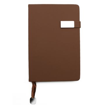 Notebook A5 PU Magnetic Loop- Brown