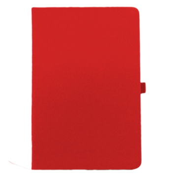 Notebook A6 PU with pen holder- Red