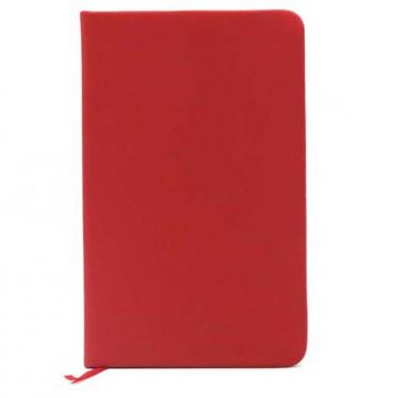 Notebook A6 PU without pen holder- Red