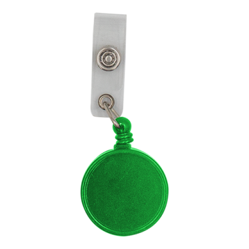 Reel Badge Plastic Big Dia- Green