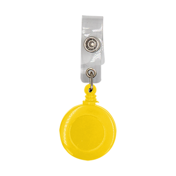 Reel Badge Plastic Small Dia- Yellow