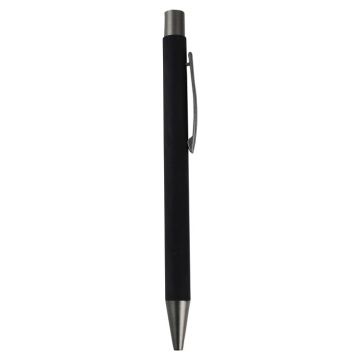 Silicon coated Metal Pen Model 14- Black