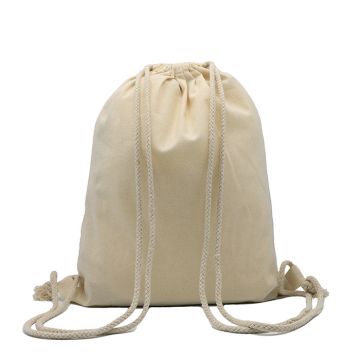 STRING BAG WITH ROPE BLACK